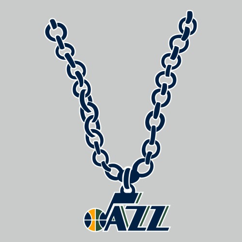 Utah Jazz Necklace logo iron on paper